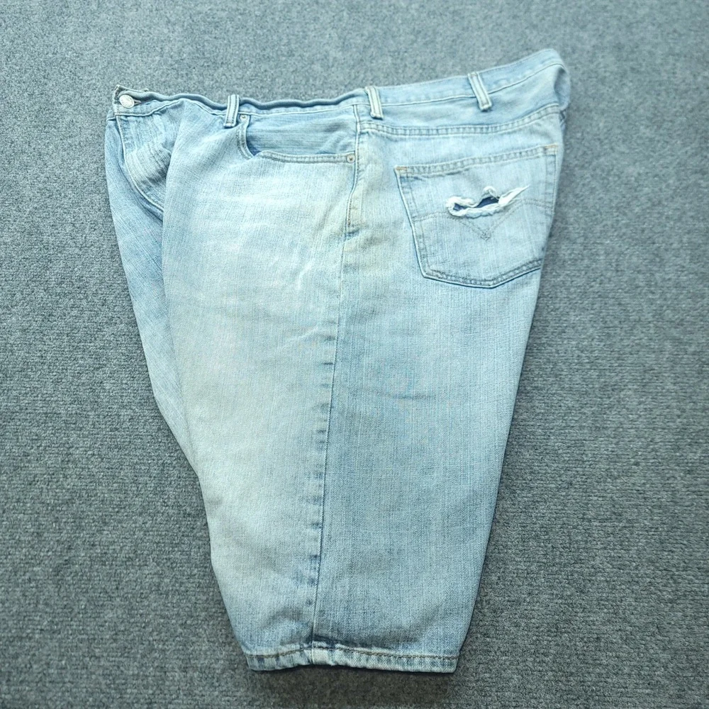 Levis 569 Loose Straight Denim Shorts Mens 44 Light Wash Blue Casual Jean Shorts